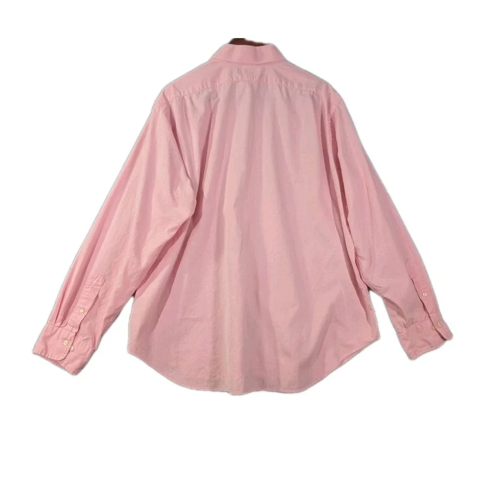 Polo Ralph Lauren Mens Long Sleeve Button Dress Shirt 18 37/38 Pink